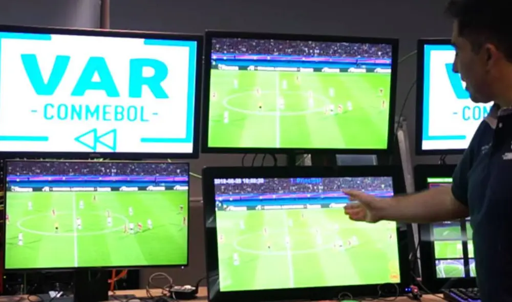 La Conmebol ya instaló el sistema del VAR en el Estadio Nacional para el juego de Perú vs Brasil. Foto: Conmebol La Conmebol ya instaló el sistema del VAR en el Estadio Nacional para el juego de Perú vs Brasil. Foto: Conmebol