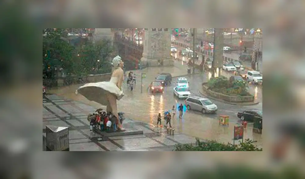 Facebook: captan a 'Marilyn Monroe' protegiendo a personas tras más de 50 años de su muerte [FOTOS]