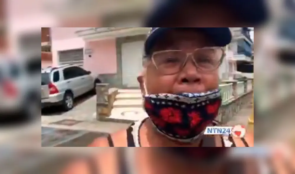 Belkis Seijas, una mujer jubilada de la administración pública, denunció lo ocurre actualmente en su edificio. Foto: captura de pantalla/NTN24. Belkis Seijas, una mujer jubilada de la administración pública, denunció lo ocurre actualmente en su edificio. Foto: captura de pantalla/NTN24.