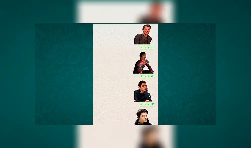WhatsApp: Tom Hollard, actor de Spiderman, tiene stickers especiales y así podrás obtenerlos todos