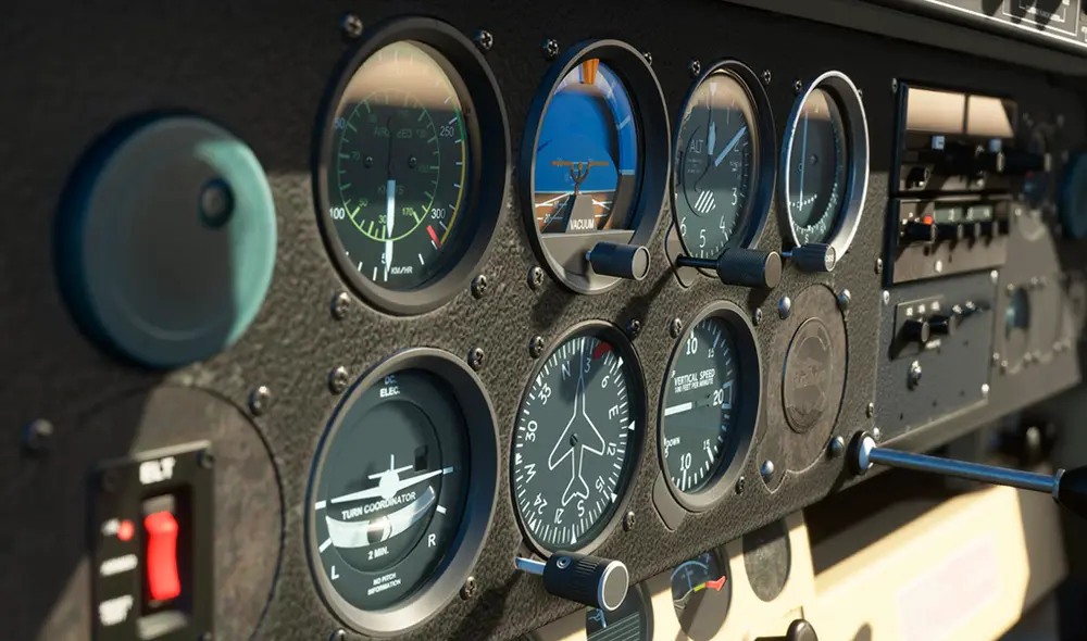 Detalles realistas del interior del avión. | Foto: Microsoft