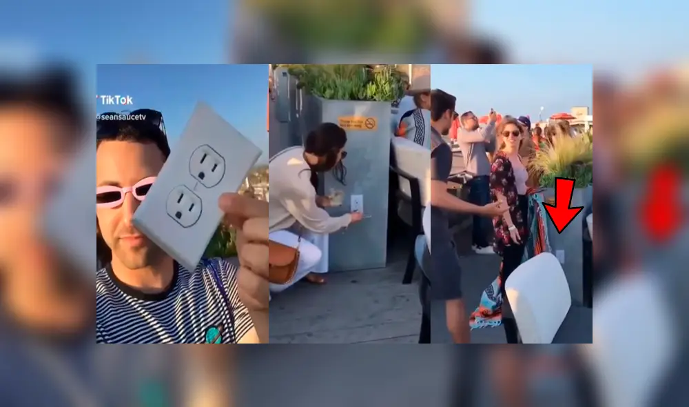 Facebook viral: joven coloca falso tomacorriente en evento público y trolea a decenas de turistas Facebook viral: joven coloca falso tomacorriente en evento público y trolea a decenas de turistas