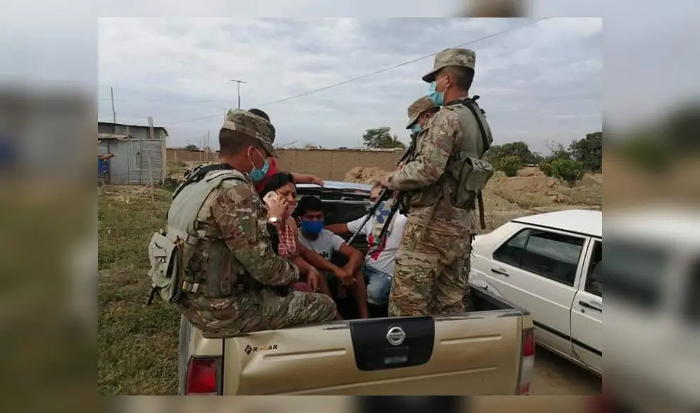 Personal del Ejército los intervino.