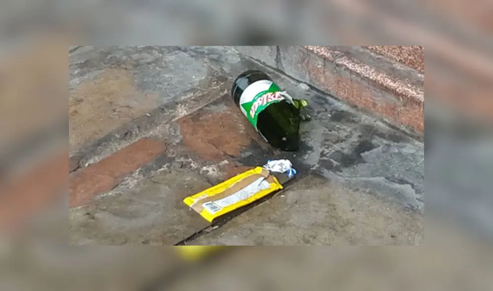 Auto de color gris apagó sus luces al momento en que se perpetró el ataque. (Foto: La República)