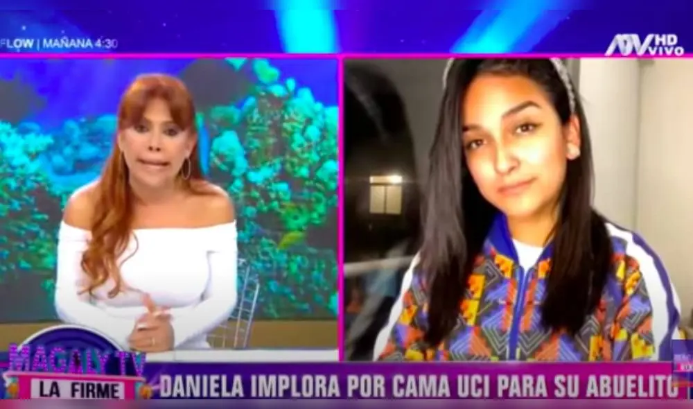 El tema inició luego de la conversación que tuvo con Daniela Darcourt, que hizo un pedido para encontrar una cama UCI para su abuelo de 97 años. | Foto: Captura ATV El tema inició luego de la conversación que tuvo con Daniela Darcourt, que hizo un pedido para encontrar una cama UCI para su abuelo de 97 años. | Foto: Captura ATV