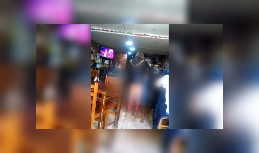 Mujeres fueron captadas en actitudes que demostrarían las actividades a las que se dedicaban en locales. (Foto: Captura de video / Latina Noticias)