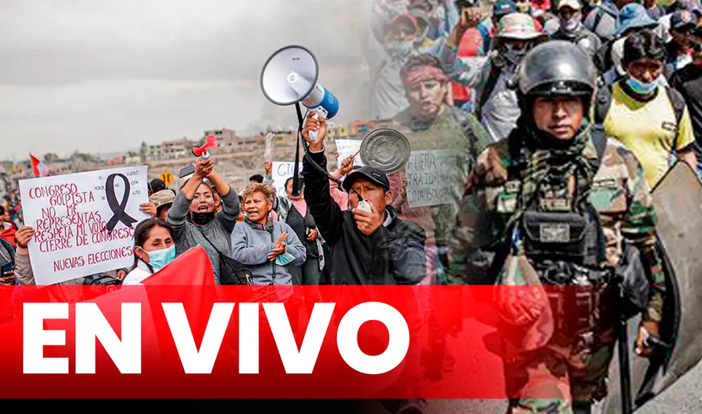 Protestas en Perú EN VIVO: últimas noticias del paro indefinido hoy, toque de queda, estado de emergencia, cuántos muertos hay y último minuto | Lima | Arequipa | Protestas en Ayacucho | EN DIRECTO | Dina Boluarte | Cierre del Congreso | minuto a minuto. Foto: composición de Fabrizio Oviedo/LR/Rodrigo Talavera/La República Protestas en Perú EN VIVO: últimas noticias del paro indefinido hoy, toque de queda, estado de emergencia, cuántos muertos hay y último minuto | Lima | Arequipa | Protestas en Ayacucho | EN DIRECTO | Dina Boluarte | Cierre del Congreso | minuto a minuto. Foto: composición de Fabrizio Oviedo/LR/Rodrigo Talavera/La República