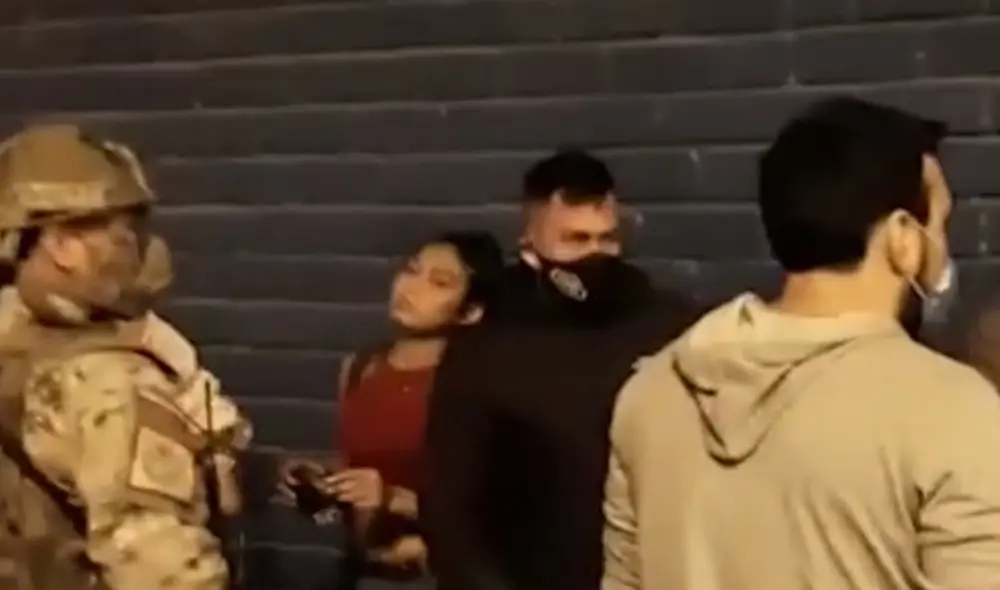 Los once reincidentes argumentaron que no tenían donde ir, sin embargo dos personas quisieron sobornar a la Policía para que se retiren. Foto: Captura de Panamericana