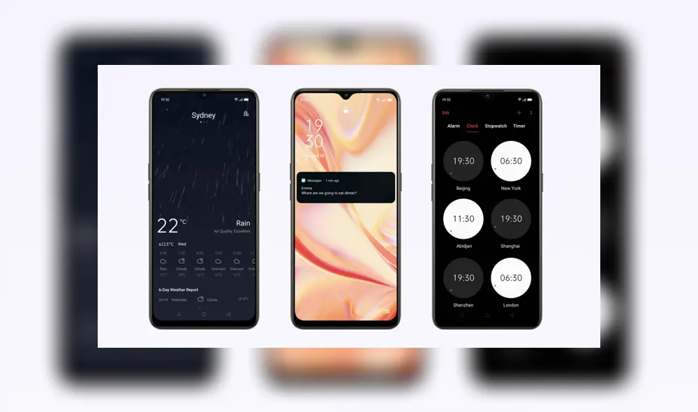 Ejecuta Android 10 bajo la interfaz de usuario ColorOS 7.