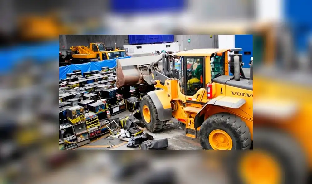 Destruyen más de 400 tragamonedas utilizados ilegalmente