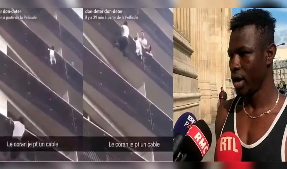 París: Identifican al héroe que trepó cuatro pisos para rescatar a niño [VIDEO]