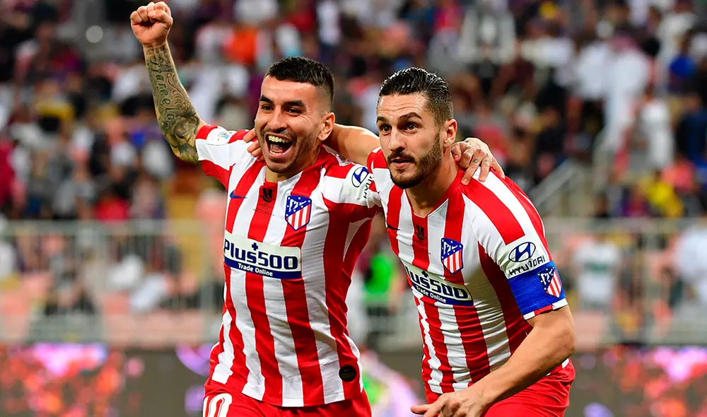 Ángel Correa anotó el tercero para el Atlético Madrid. Ángel Correa anotó el tercero para el Atlético Madrid.