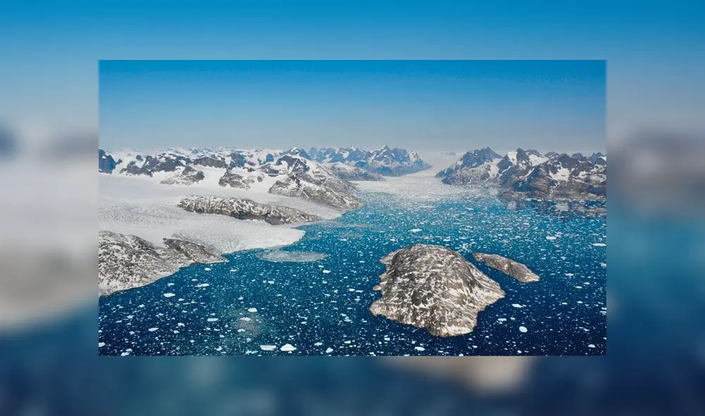 Icebergs desprendidos en el suroeste de Groenlandia que terminan en las aguas del fiordo de Mogens Heinesen. Crédito Benoit Lecavalier. Icebergs desprendidos en el suroeste de Groenlandia que terminan en las aguas del fiordo de Mogens Heinesen. Crédito Benoit Lecavalier.