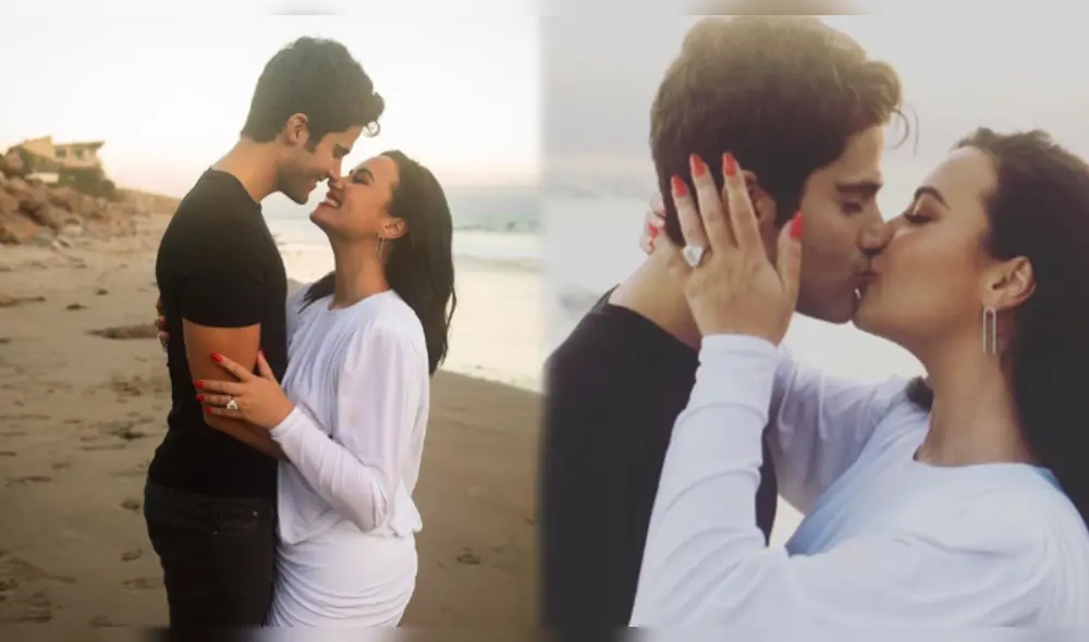 Demi Lovato y Max Ehrich se comprometieron y lo anunciaron en Instagram