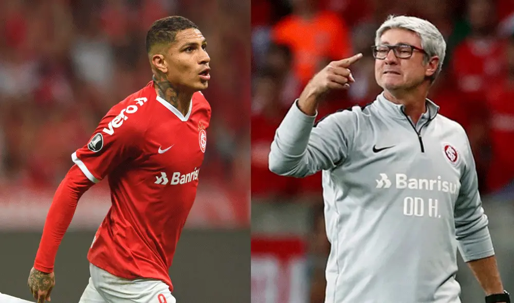 DT del Inter de Porto Alegre Odair Hellmann defiende de críticas a Paolo Guerrero.