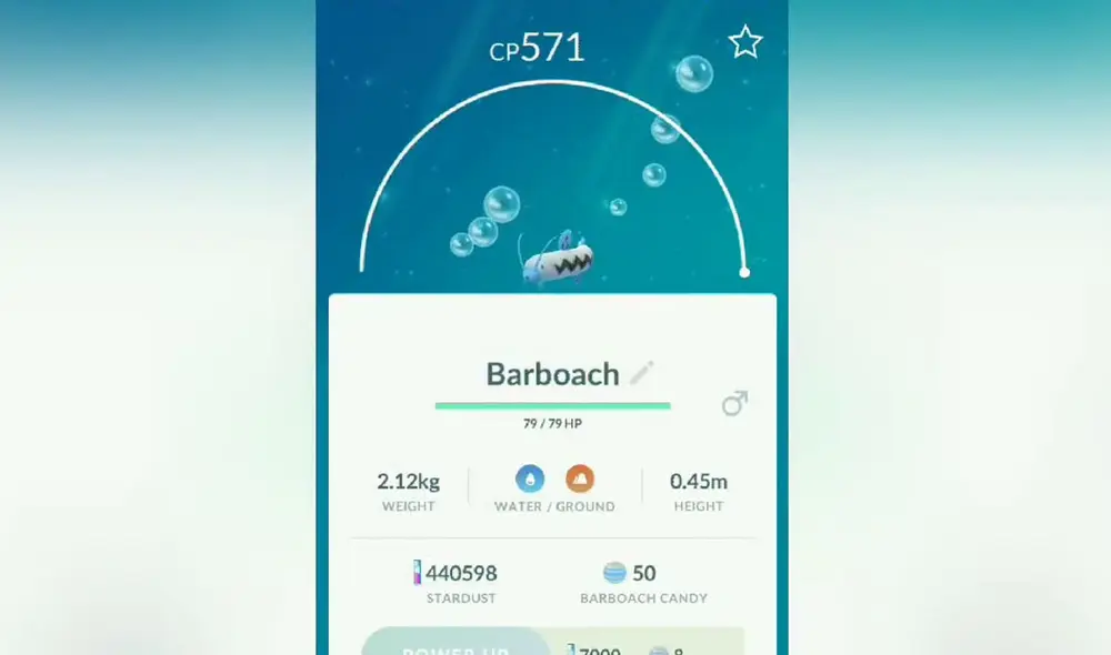 Martes 24 de noviembre de 2020: Barboach. Foto: Niantic Martes 24 de noviembre de 2020: Barboach. Foto: Niantic