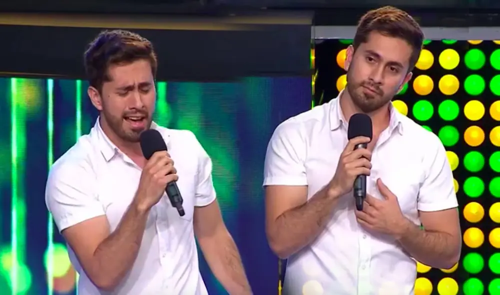 El imitador decidió cantar el tema “No vaya a ser” de Pablo Alborán; sin embargo, le pidieron probar con una segunda canción. Foto: captura Latina