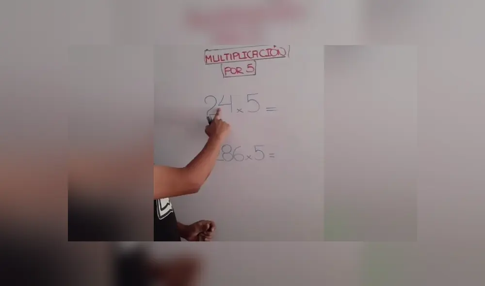 A través de TIkTok se hizo viral el ingenioso método que mostró un profesor de matemática para resolver la tabla de 5. A través de TIkTok se hizo viral el ingenioso método que mostró un profesor de matemática para resolver la tabla de 5.