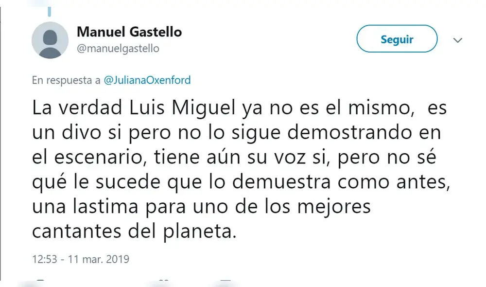 Luis Miguel en Lima: usuarios lanzaron duras críticas al 'Sol de México' [VIDEOS]