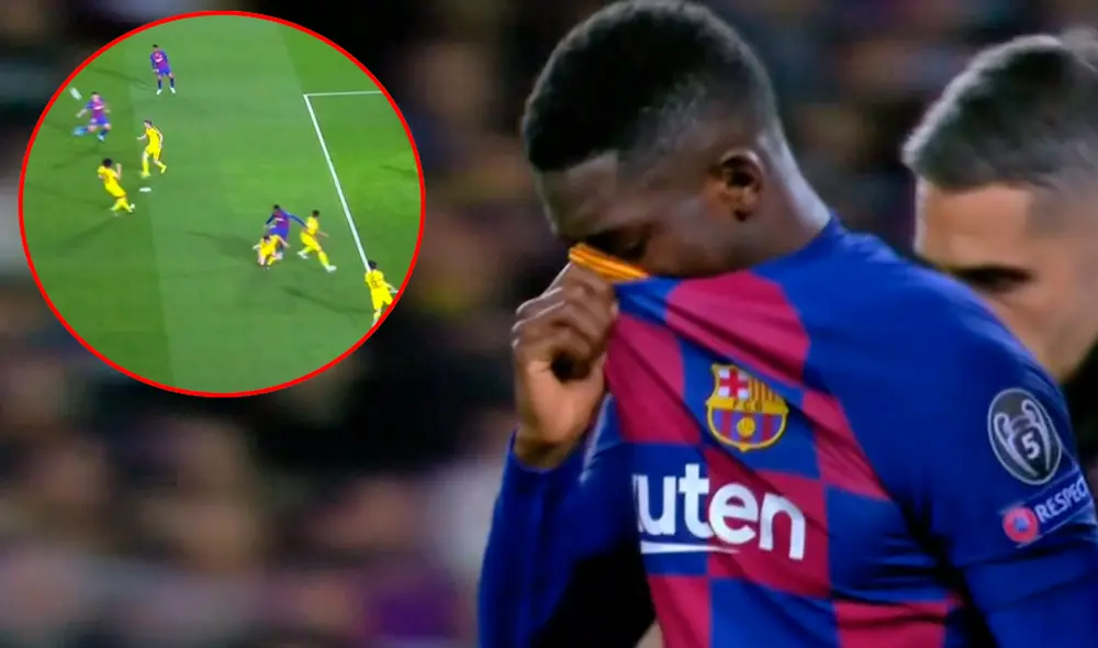 Ousmane Dembélé se lesionó en el partido entre el FC Barcelona y Borussia Dortmund por la Champions League. | Foto: ESPN Ousmane Dembélé se lesionó en el partido entre el FC Barcelona y Borussia Dortmund por la Champions League. | Foto: ESPN