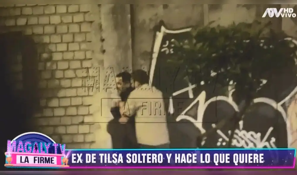 Ex de Tilsa Lozano fue captado en estado de ebriedad junto a acompañante