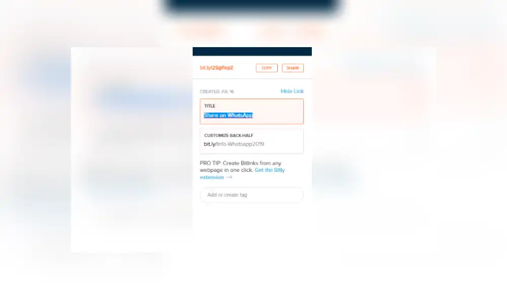 Luego, recórtalo con alguna herramienta como Bitly. ¿Quieres conocer todos los pasos? Revísalos a detalle en la nota. Luego, recórtalo con alguna herramienta como Bitly. ¿Quieres conocer todos los pasos? Revísalos a detalle en la nota.