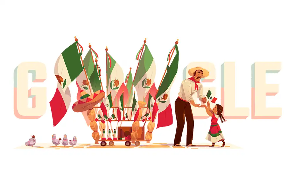 Google le dedica doodle a México por el día de su Independencia [VIDEO]