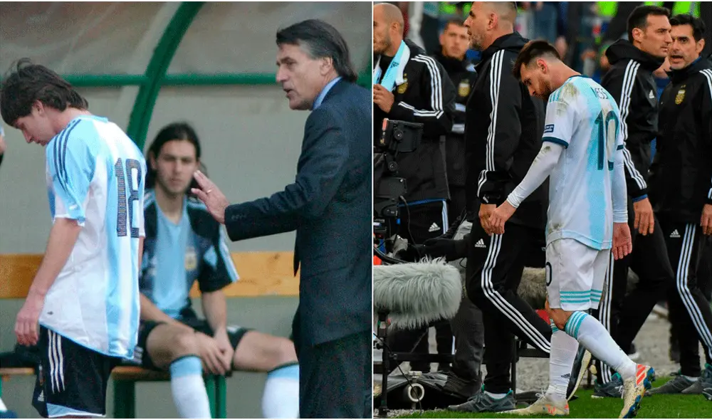Messi fue expulsado por segunda vez en su carrera tras altercado con Medel en el Argentina vs. Chile. | Foto: AFP Messi fue expulsado por segunda vez en su carrera tras altercado con Medel en el Argentina vs. Chile. | Foto: AFP