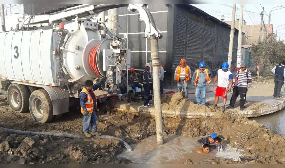 Chiclayo: ruptura de tubería deja varios sectores sin agua potable