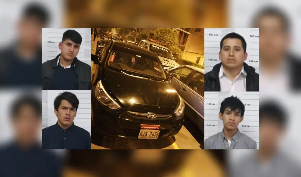 Sujetos con antecedentes fueron intervenidos en el cruce de la avenida Javier Prado y la calle Cavallini. (Foto: PNP) Sujetos con antecedentes fueron intervenidos en el cruce de la avenida Javier Prado y la calle Cavallini. (Foto: PNP)