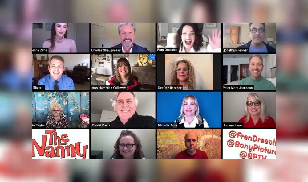 Elenco de serie La Niñera se reúne de manera virtual