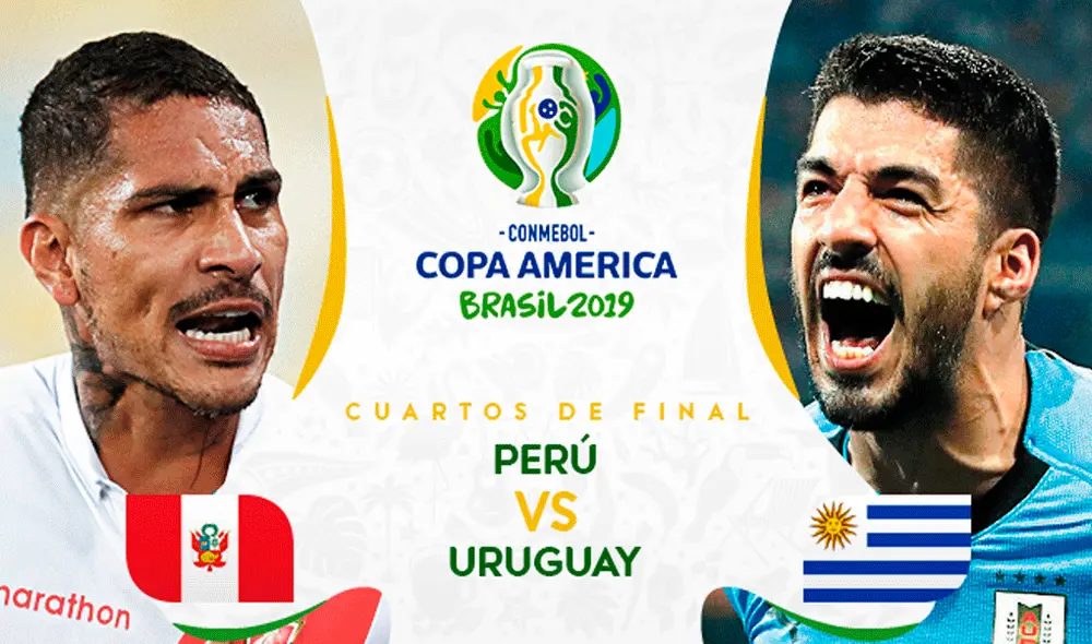 Perú vs. Uruguay juegan HOY EN VIVO y EN DIRECTO ONLINE por los cuartos de final de la Copa América 2019. | Foto: GLR
