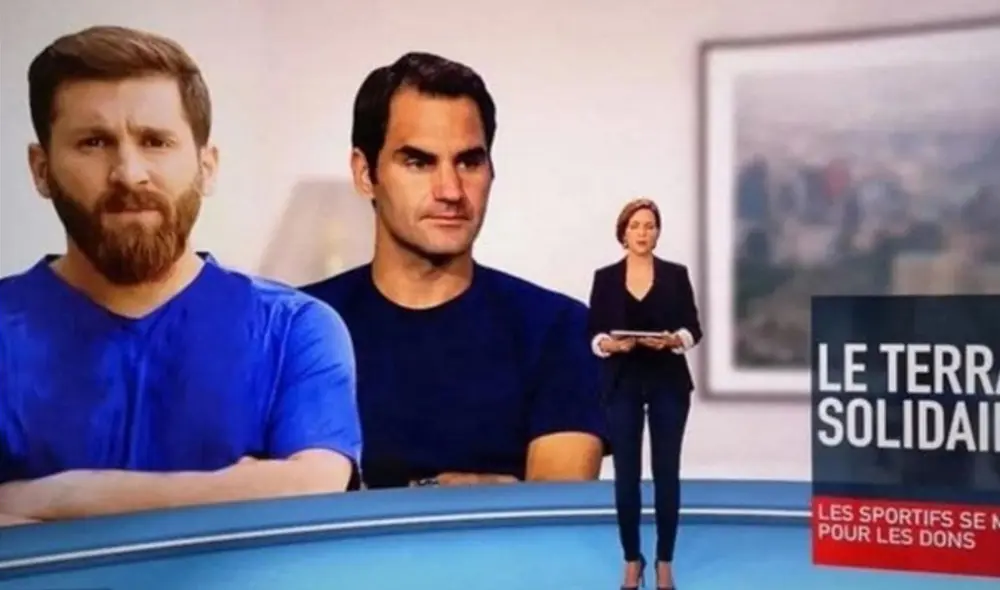 La televisión francesa cometió un insólito fallo al presentar la foto del doble de Lionel Messi en lugar del original. Foto: Twitter.