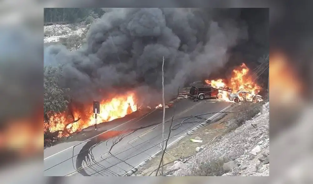 Triple choque en Carretera Central deja un muerto y 7 heridos en Huarochirí