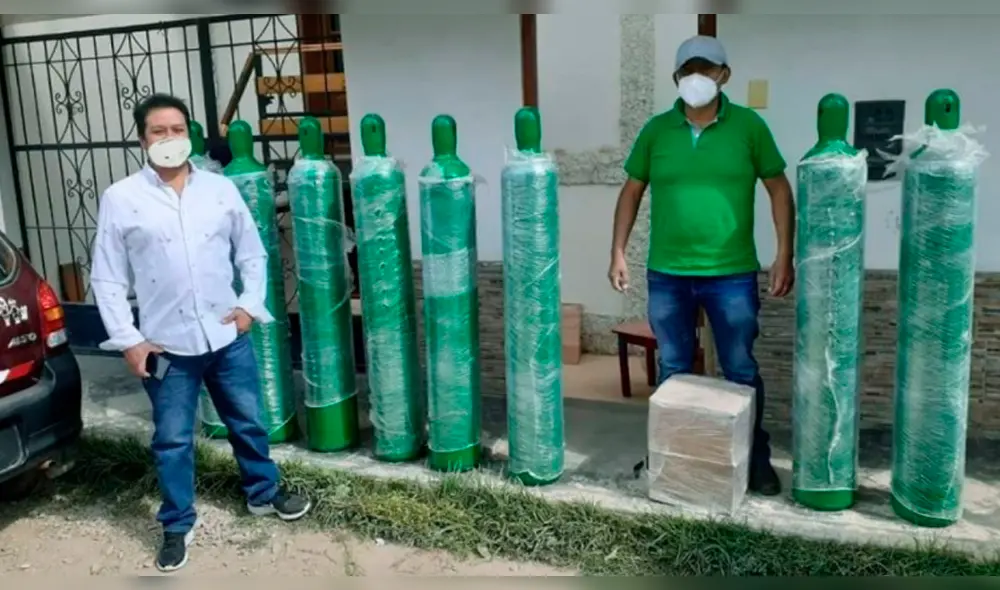 Donan balones de oxígeno a Celendín. Donan balones de oxígeno a Celendín.