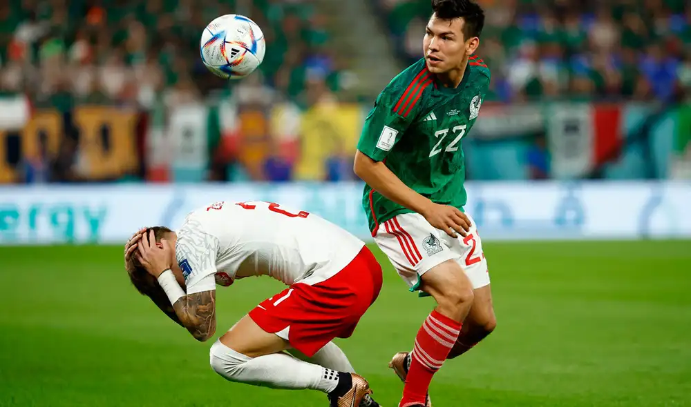 México y Polonia están empatando sin goles por el Grupo C del Mundial Qatar 2022. Foto: EFE México y Polonia están empatando sin goles por el Grupo C del Mundial Qatar 2022. Foto: EFE