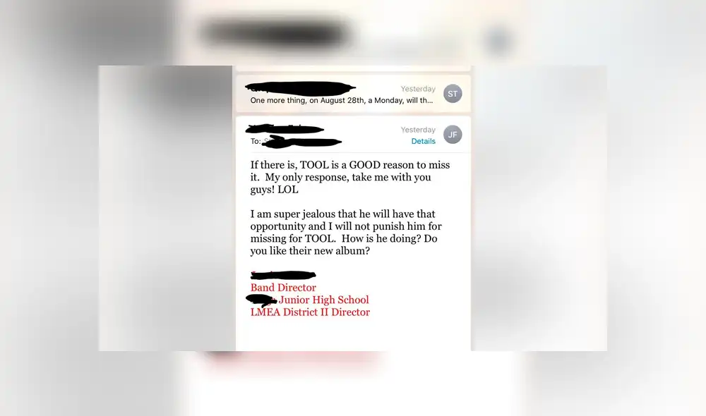 El maestro afirmó estar "celoso" del muchacho porque podrá ver a la banda del que es fanático. Foto: captura El maestro afirmó estar "celoso" del muchacho porque podrá ver a la banda del que es fanático. Foto: captura