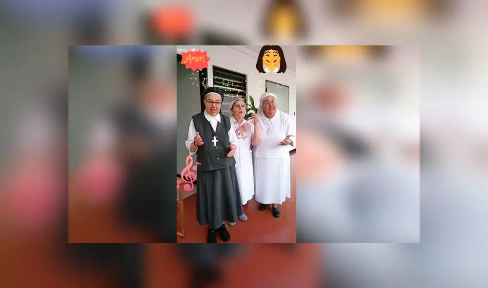 Desliza las imágenes para ver la divertida coreografía que protagonizó un grupo de alegres monjas en Facebook y TikTok. Foto: Tiktok Desliza las imágenes para ver la divertida coreografía que protagonizó un grupo de alegres monjas en Facebook y TikTok. Foto: Tiktok