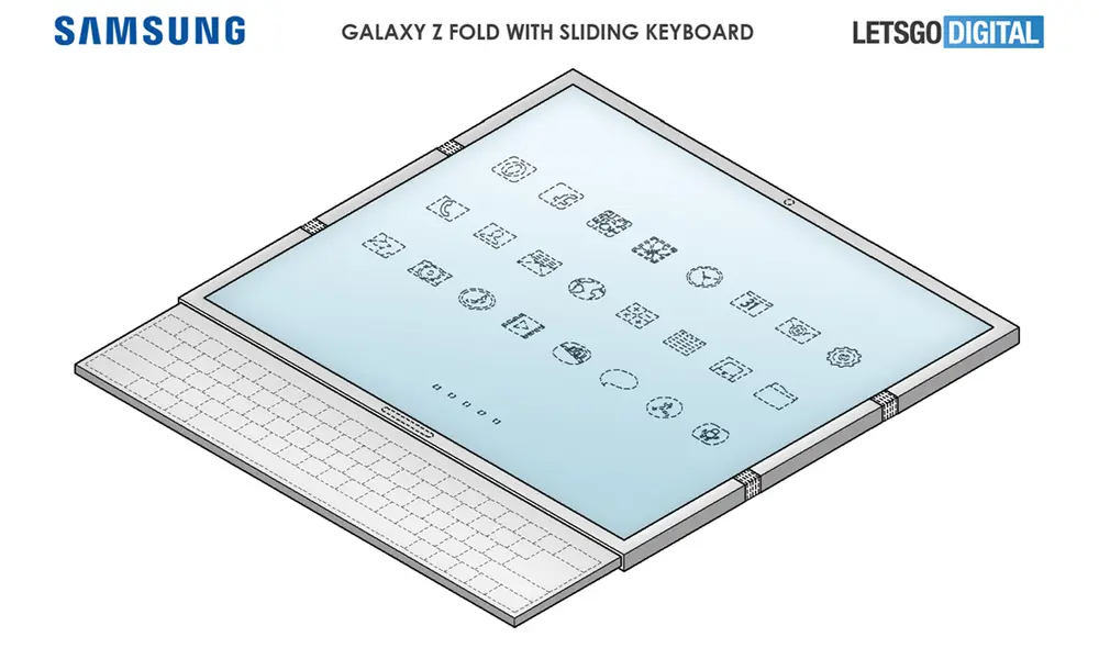 Diseño patentado por Samsung ante la Oficina de Propiedad Intelectual de Corea. Foto: LetsGoDigital