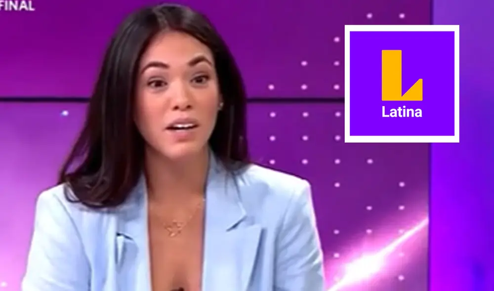 Jazmín Pinedo fue conductora de Latina antes volver a las filas de América TV. Foto: captura América TV/Latina