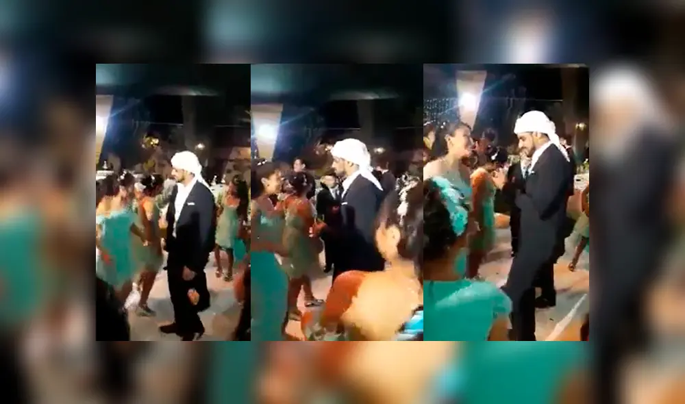 Video es viral en Facebook. Los alumnos de un colegio en La Libertad aprovecharon la presencia del empresario árabe y lo eligieron como padrino de su promoción. Foto: Captura. Video es viral en Facebook. Los alumnos de un colegio en La Libertad aprovecharon la presencia del empresario árabe y lo eligieron como padrino de su promoción. Foto: Captura.