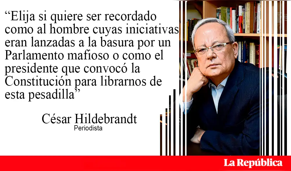 César Hildebrandt sobre cerrar el Congreso: "No sería un golpe de Estado" [FOTOS]