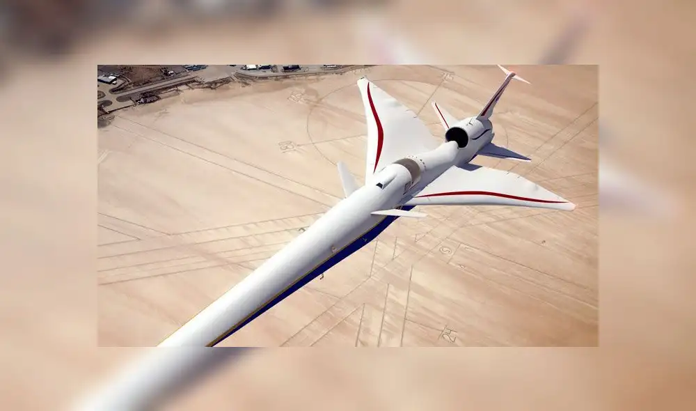 X-59 QueSST, el nuevo avión supersónico desarrollado por la NASA. Foto: NASA