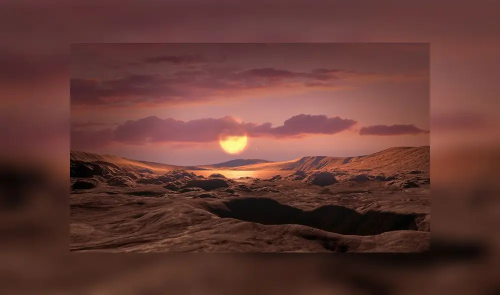 Ilustración de cómo podría verse Kepler-1649c desde su superficie. Crédito: NASA.