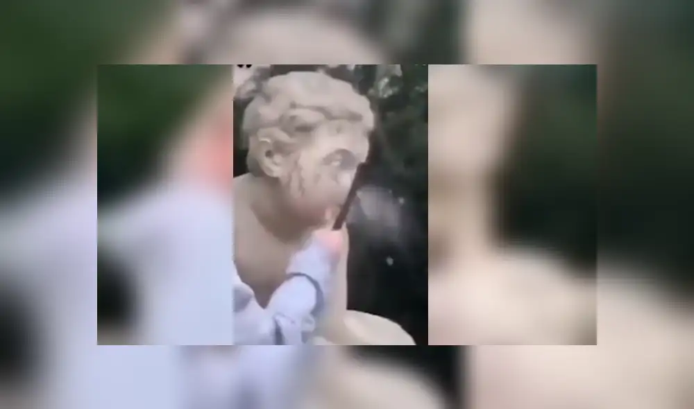 Instagram: influencer rompe histórica estatua de más de 200 años por ganar más seguidores [VIDEO]