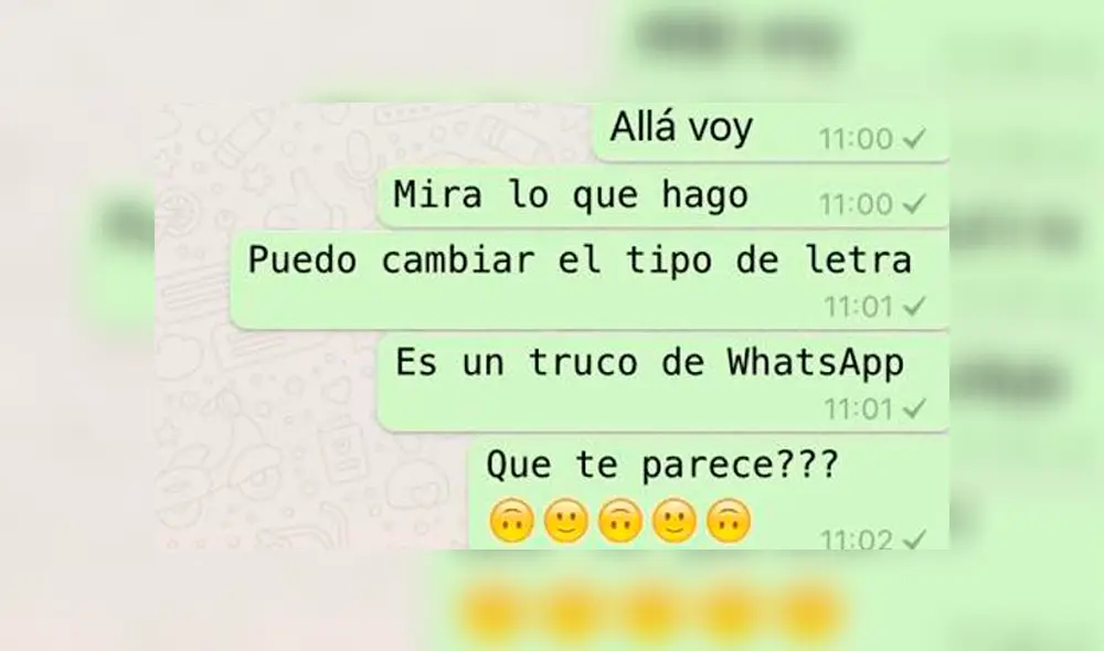 Este tipo de letra secreto de WhatsApp se puede activar en teléfonos iOS y Android. Foto: google.
