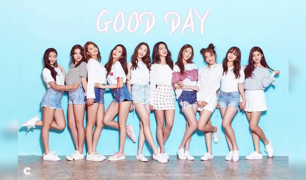 GOOD DAY, grupo de 10 chicas que debutó en 2017 bajo la C9 Entertainment.