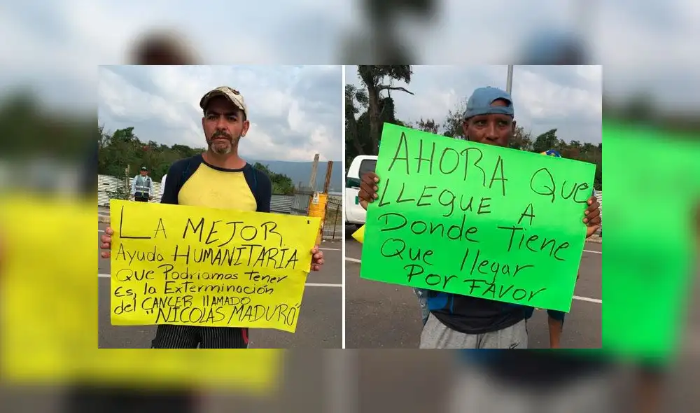 Venezolanos en frontera con Colombia claman ingreso de ayuda humanitaria [VIDEO]