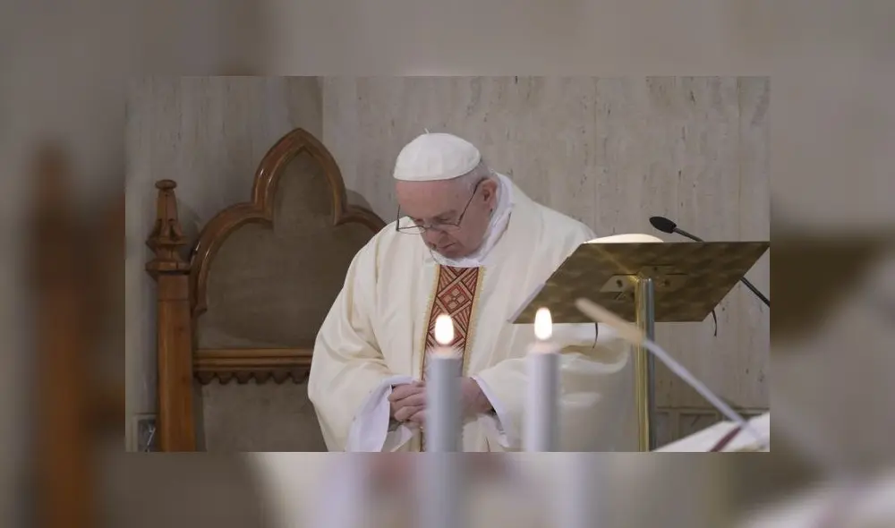 El papa Francisco rezó por todos los afectados en el mundo por el coronavirus. Foto: Vatican News El papa Francisco rezó por todos los afectados en el mundo por el coronavirus. Foto: Vatican News