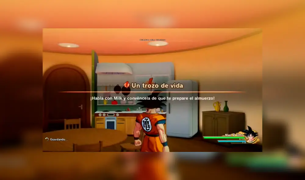 En la misión Un Trozo de Vida debes convencer a Milk de que cocine. En la misión Un Trozo de Vida debes convencer a Milk de que cocine.